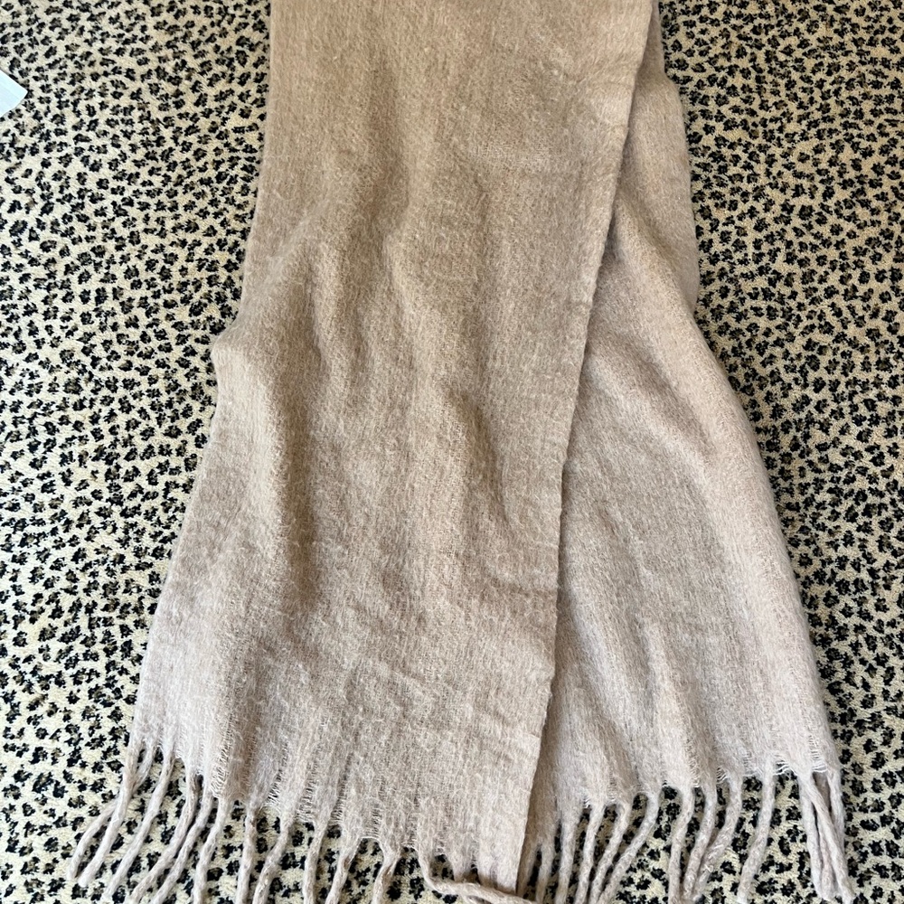 J. Crew Brushed woven scarf tan - Picture 2 of 2